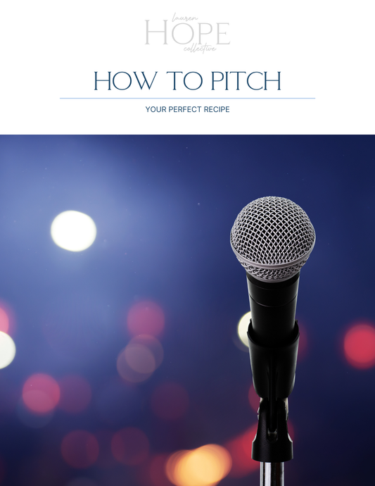 Downloadable Workbook: How to Pitch: Your Perfect Recipe