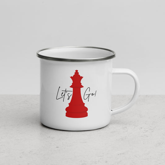 Let's Go! Military Spouse Mafia Enamel Mug