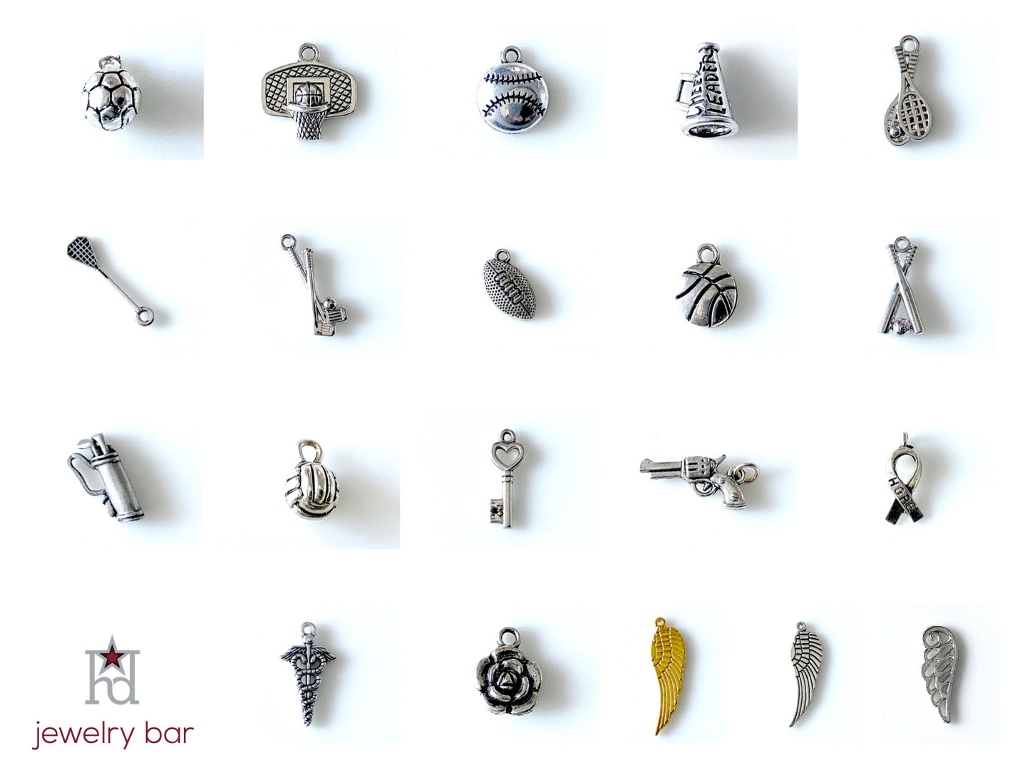 Jewelry Bar | Pistol Pewter Charm