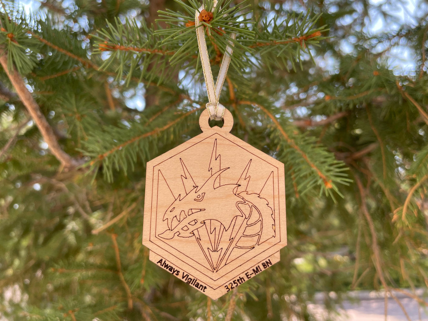 Custom Engraved Wood Christmas Ornaments