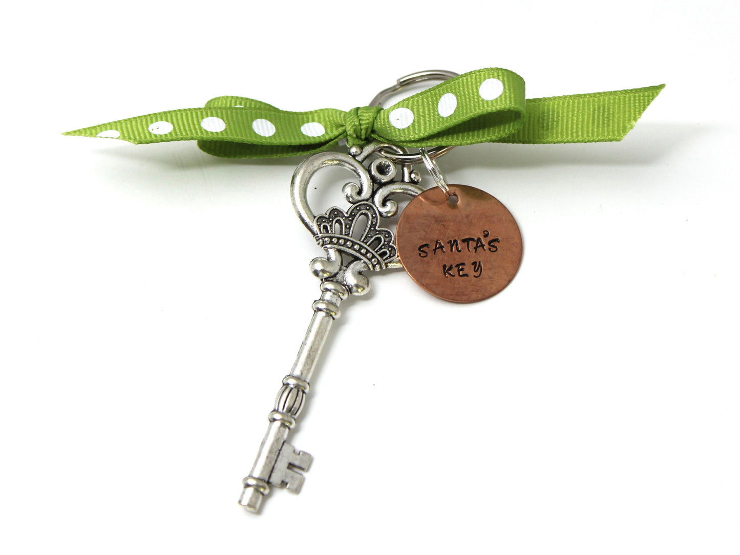 Hand-stamped Santa Key