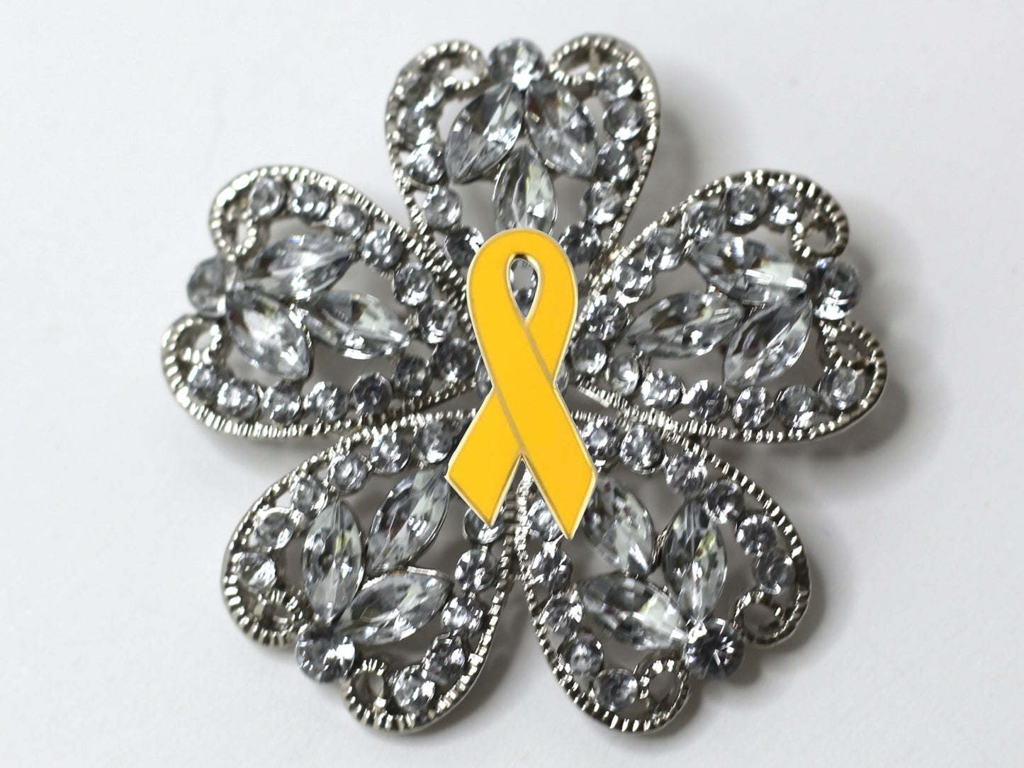 Yellow Ribbon Brooch