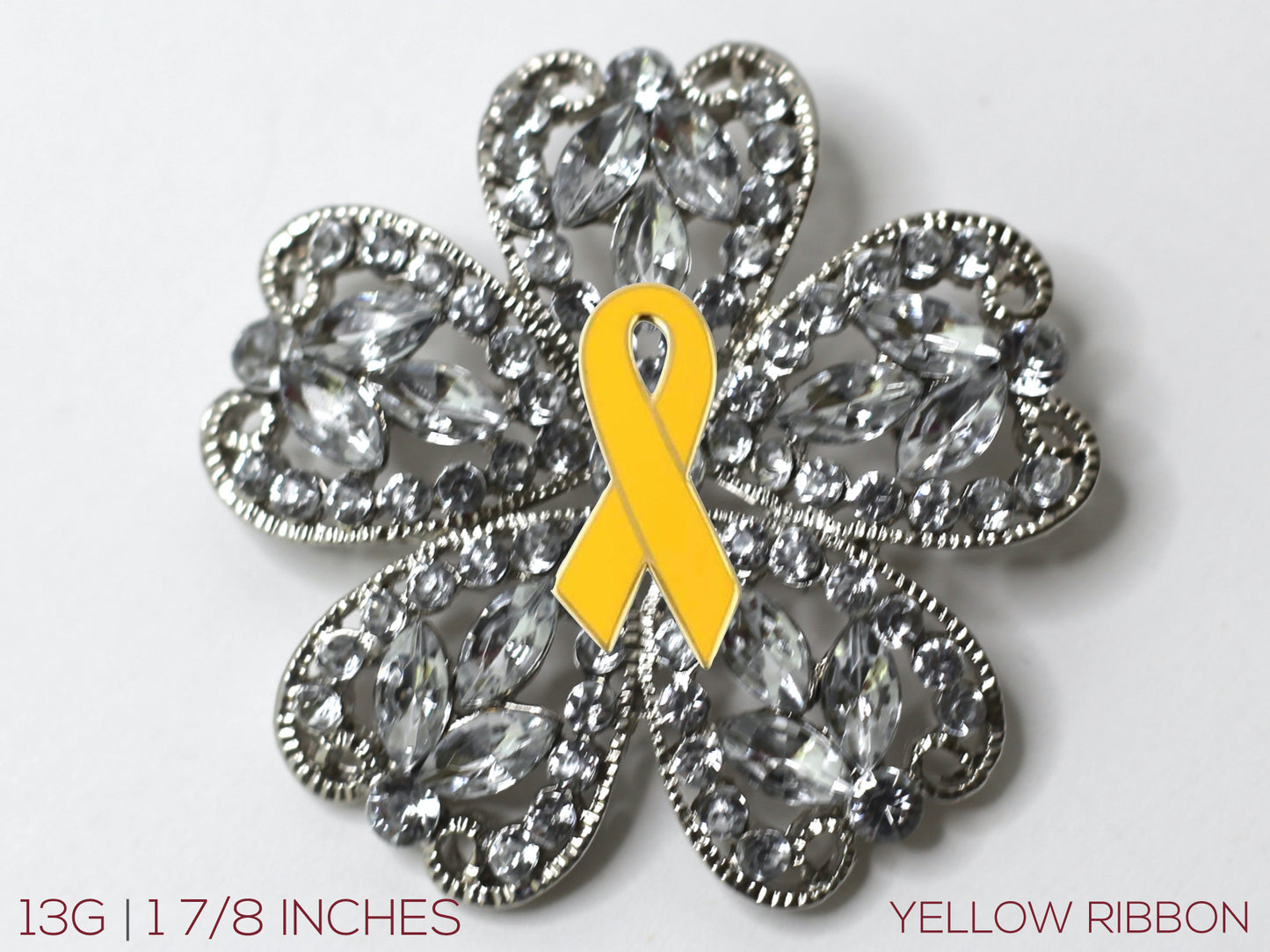 Yellow Ribbon Brooch