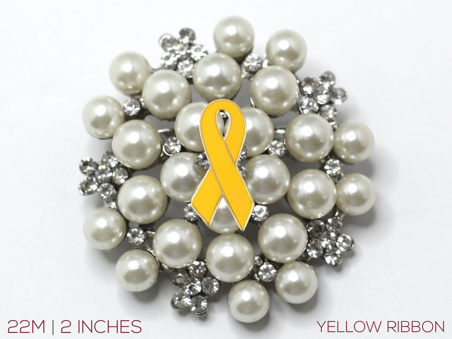 Yellow Ribbon Brooch